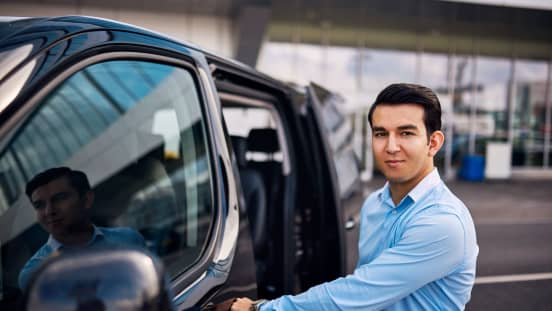 Driver at airport