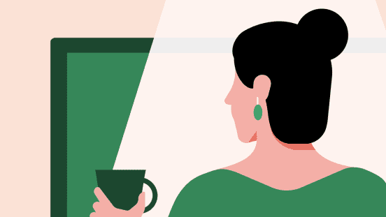Illustration of person using dashboard