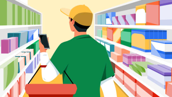 Grocery Shopper Cornershop Header