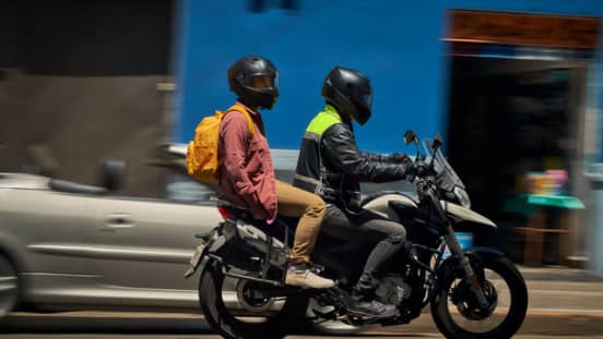 Uber motorcycle top