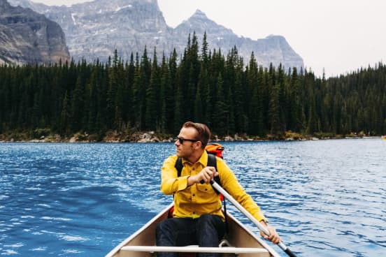 Man on a boat 