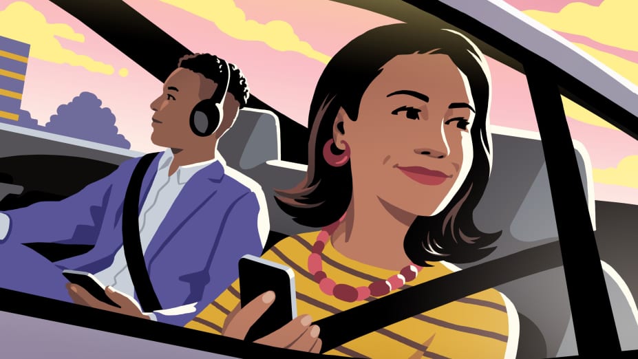 Se deplacer a Van Courses revenus repas Uber