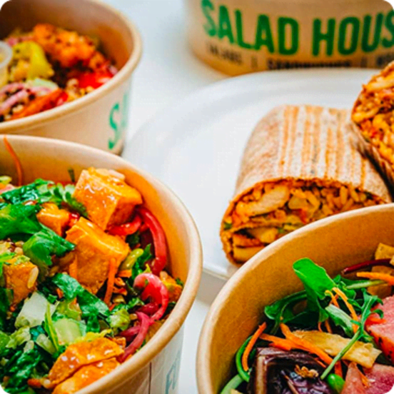 Salad house rounded hero