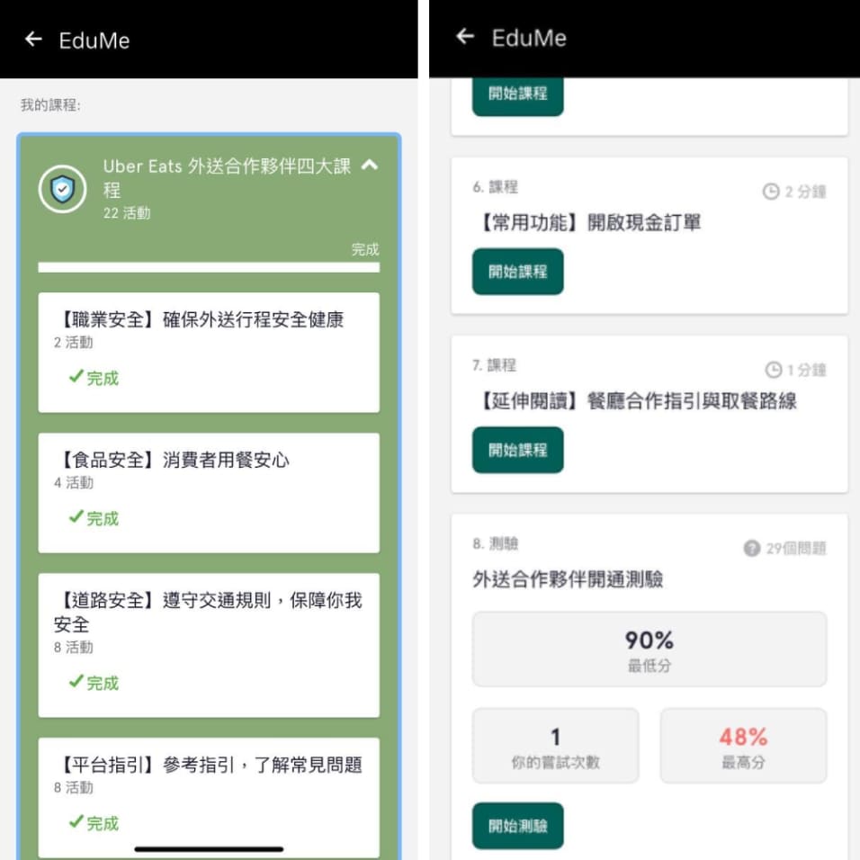 Uber eats biker app top