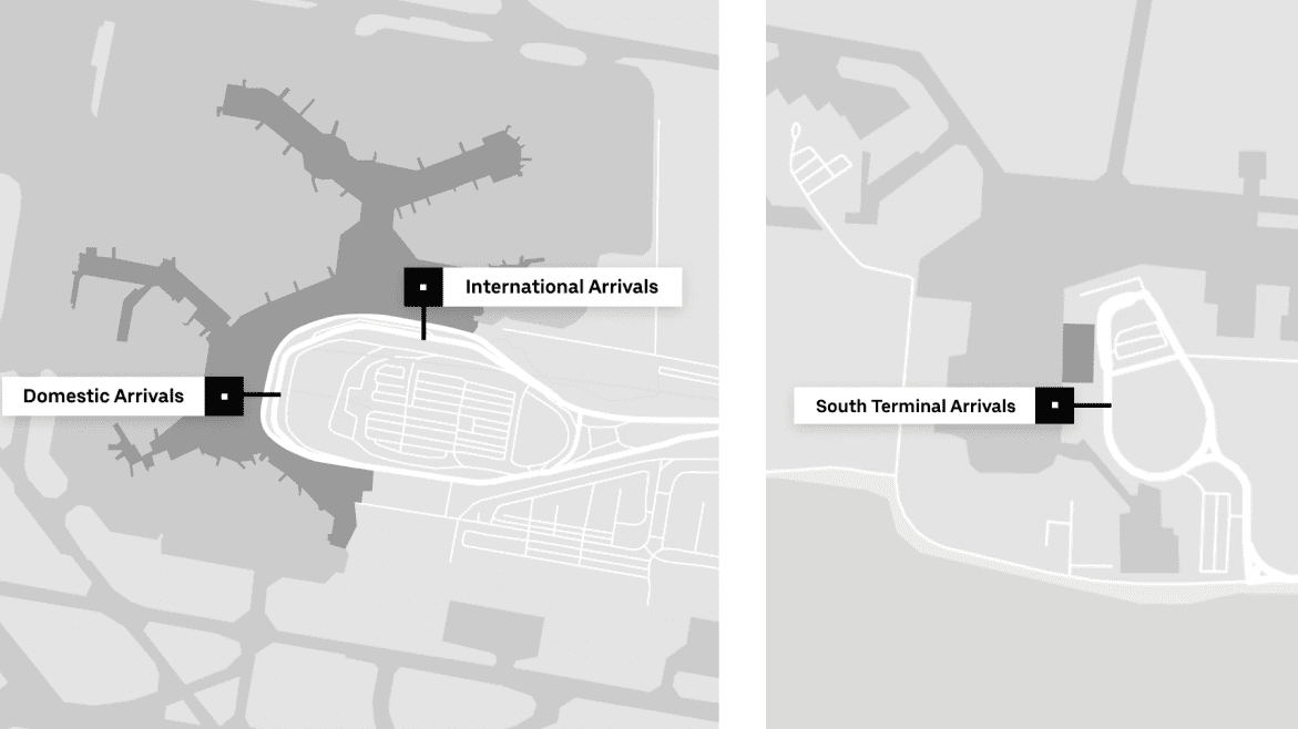 Vancouver Airport Map overview