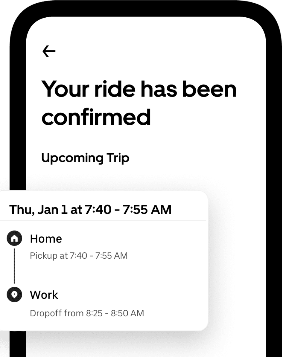 Uber confirm best sale