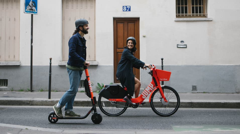 uber bike scooter