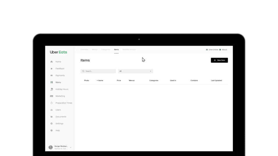 Review Your Menu  Uber Eats