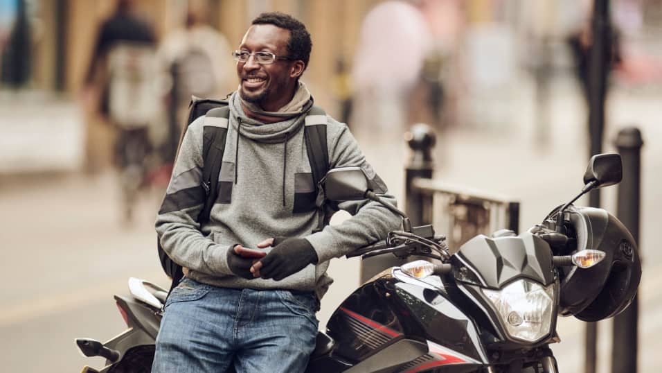 Motorcycle deals uber eats