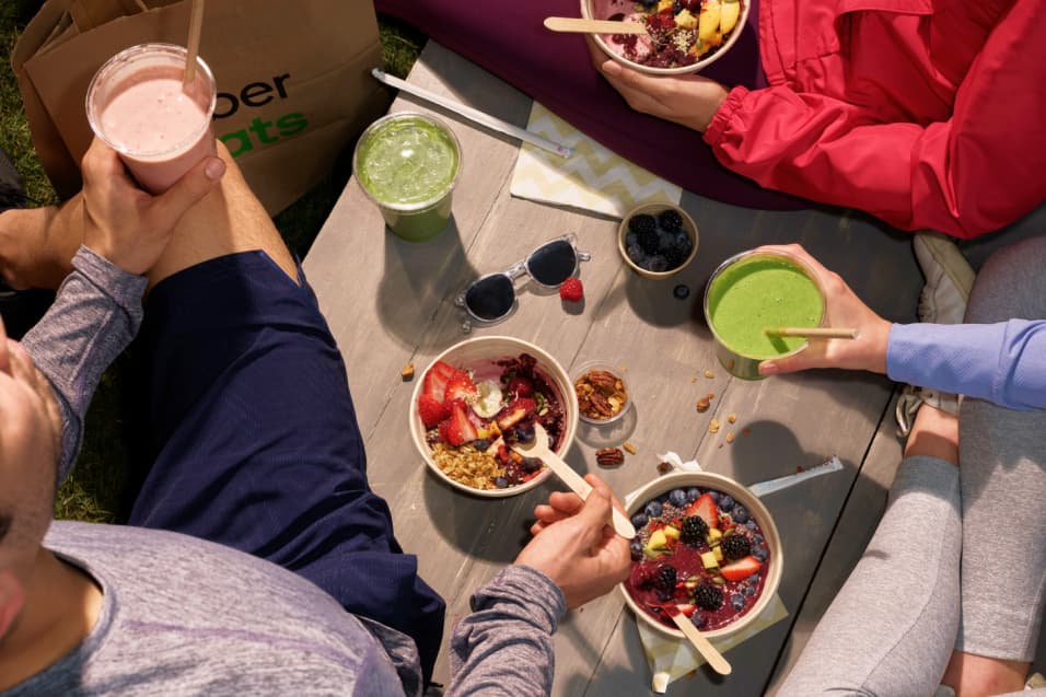 Uber Eats を利用した配達方法