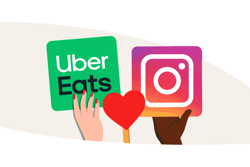 Instagram と Uber Eats の統合 Instagram と Uber Eats の統合
