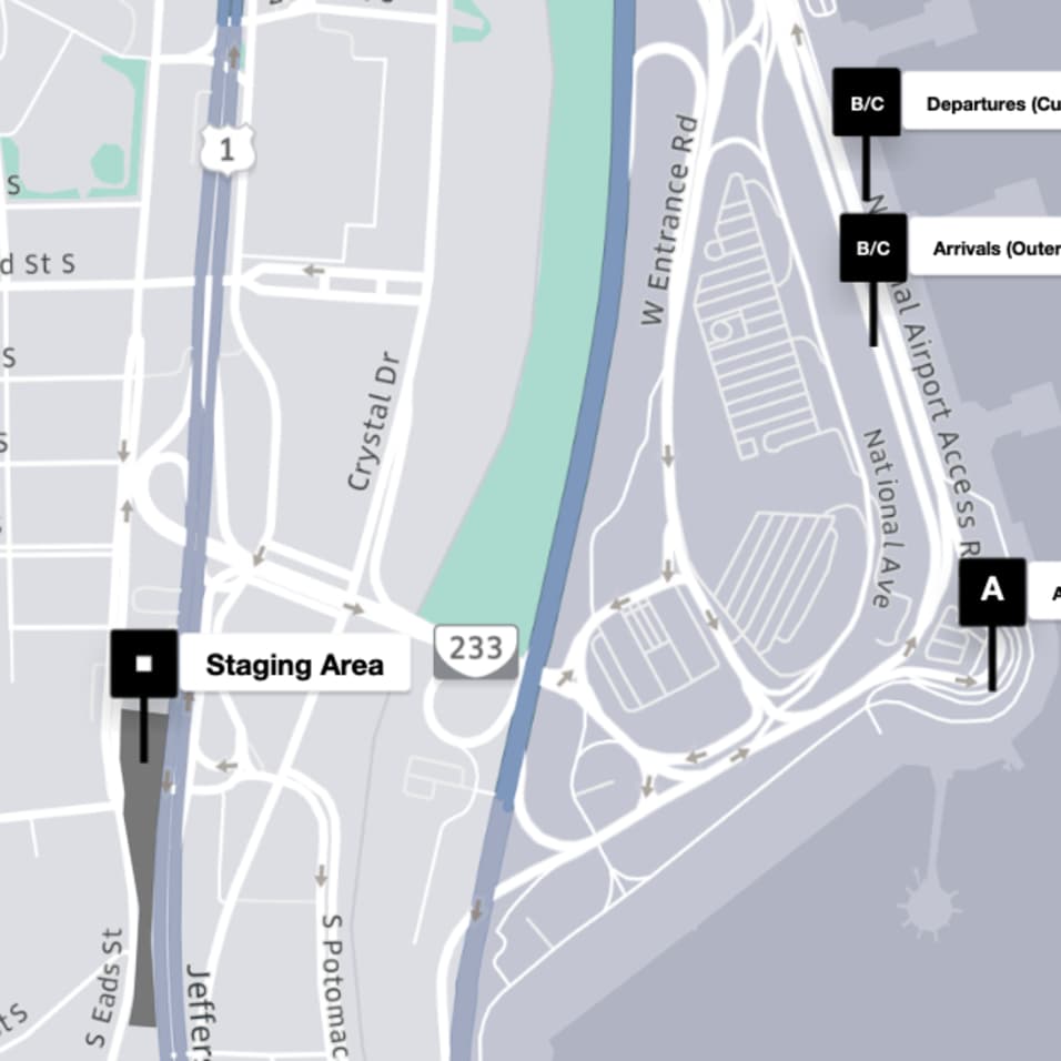 Reagan National Airport Airports Drive Uber