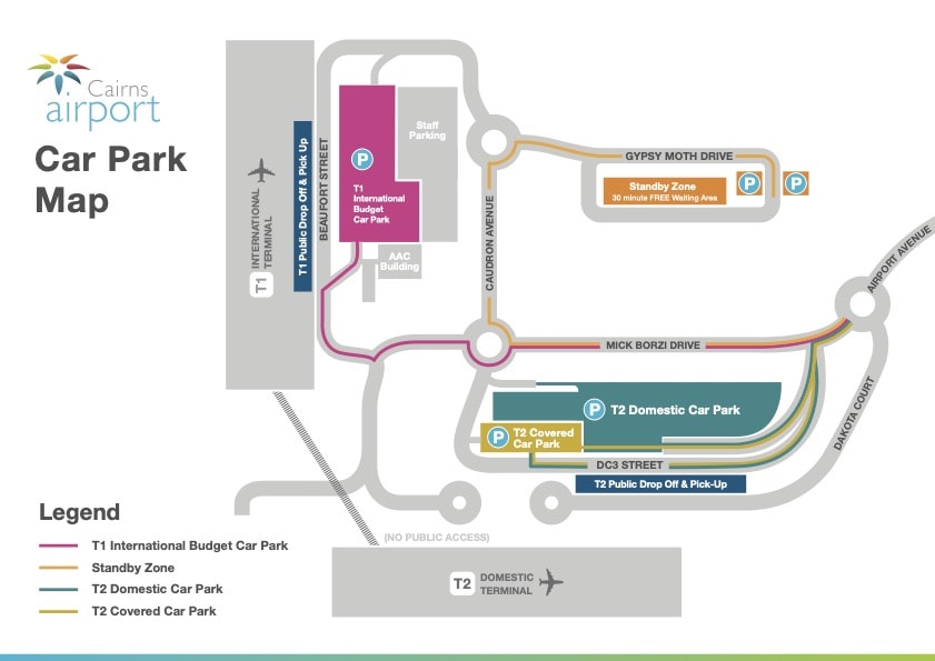 Cairns Airport map